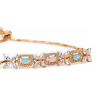Floral Grace Crystal & Zirconia Bracelet