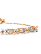Floral Grace Crystal & Zirconia Bracelet