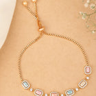 Glam Rectangle CZ Chain Bracelet