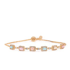 Glam Rectangle CZ Chain Bracelet