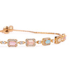 Glam Rectangle CZ Chain Bracelet