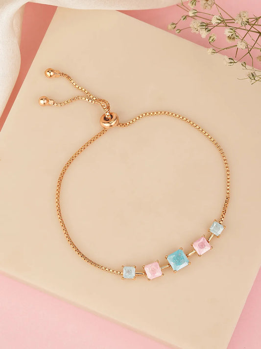 Modern Muse Square Crystal Bracelet