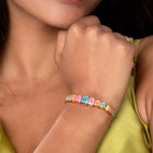 Graceful CZ Sparkle Chain Bracelet