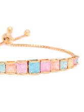 Graceful CZ Sparkle Chain Bracelet