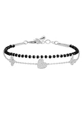 Urban Charm Bracelet with Black Beads