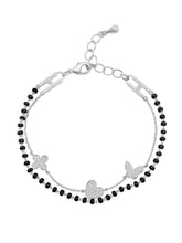 Urban Charm Bracelet with Black Beads