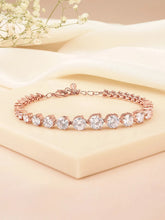 Gleaming Solitaire Crystal Bracelet