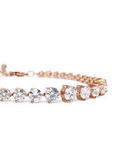 Gleaming Solitaire Crystal Bracelet
