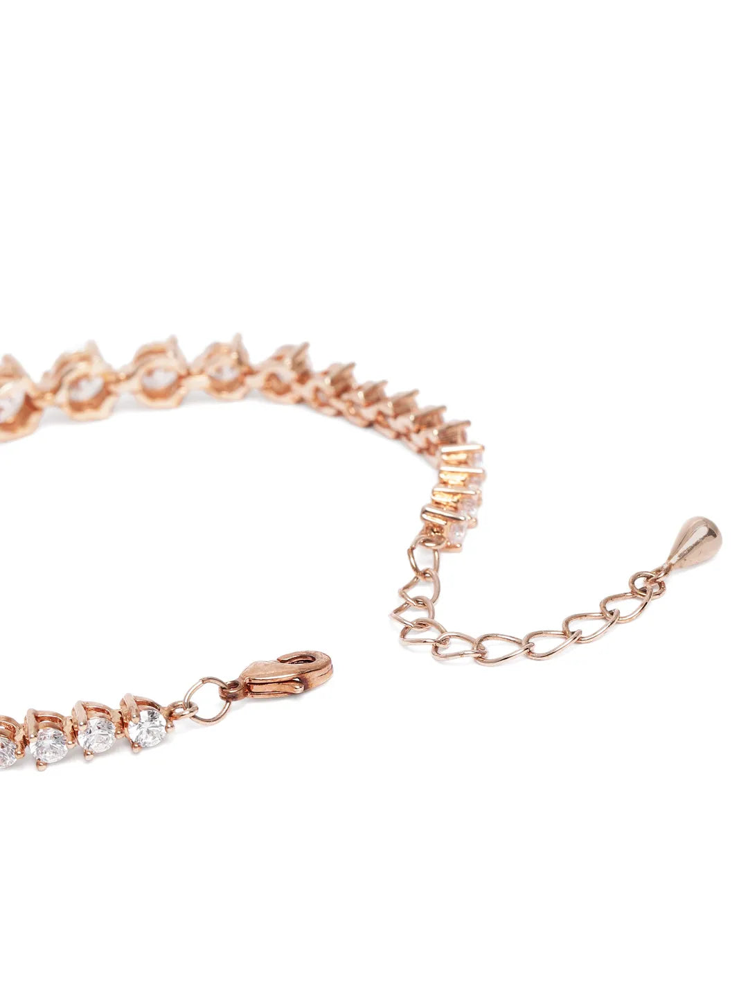 Gleaming Solitaire Crystal Bracelet