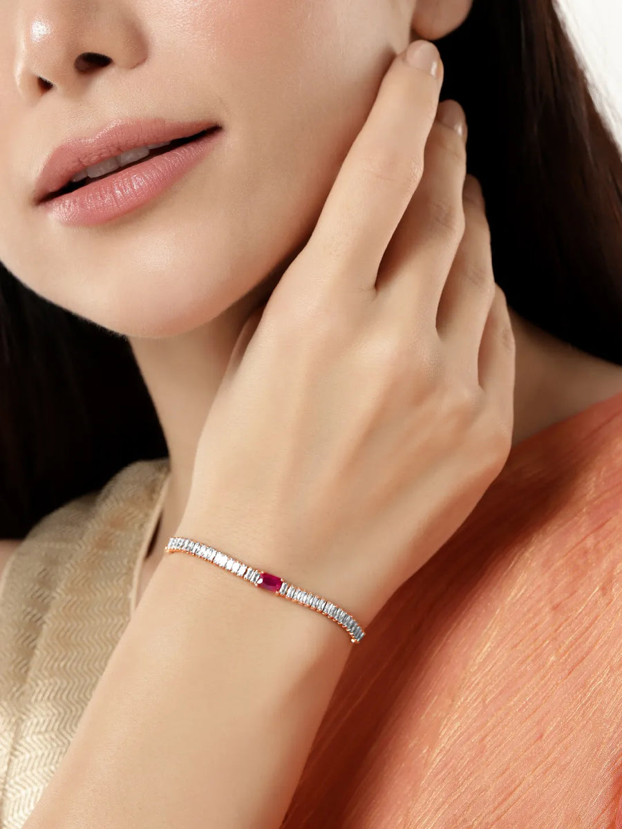 Timeless Baguette Stone Crystal Bracelet