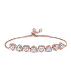 Modern CZ Circle Link Adjustable Bracelet