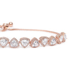 Modern CZ Circle Link Adjustable Bracelet