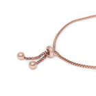 Modern CZ Circle Link Adjustable Bracelet