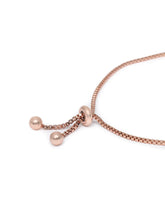 Modern CZ Circle Link Adjustable Bracelet