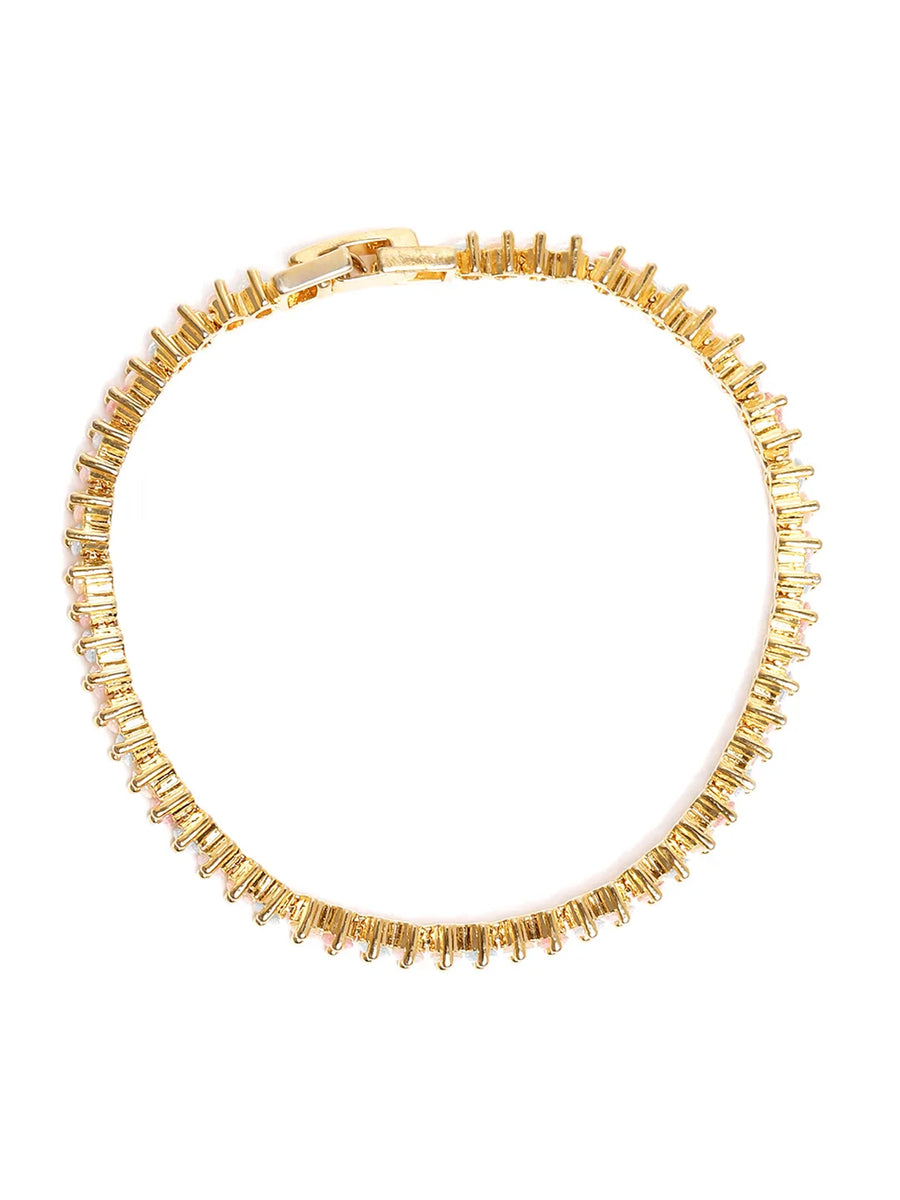 Crystal Embellished Tennis Bracelet