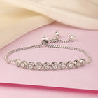 Shimmering CZ Round Chain Bracelet