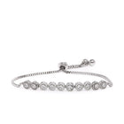Shimmering CZ Round Chain Bracelet