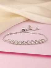 Shimmering CZ Round Chain Bracelet