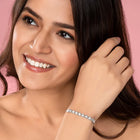 Shimmering CZ Round Chain Bracelet