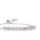 Shimmering CZ Round Chain Bracelet
