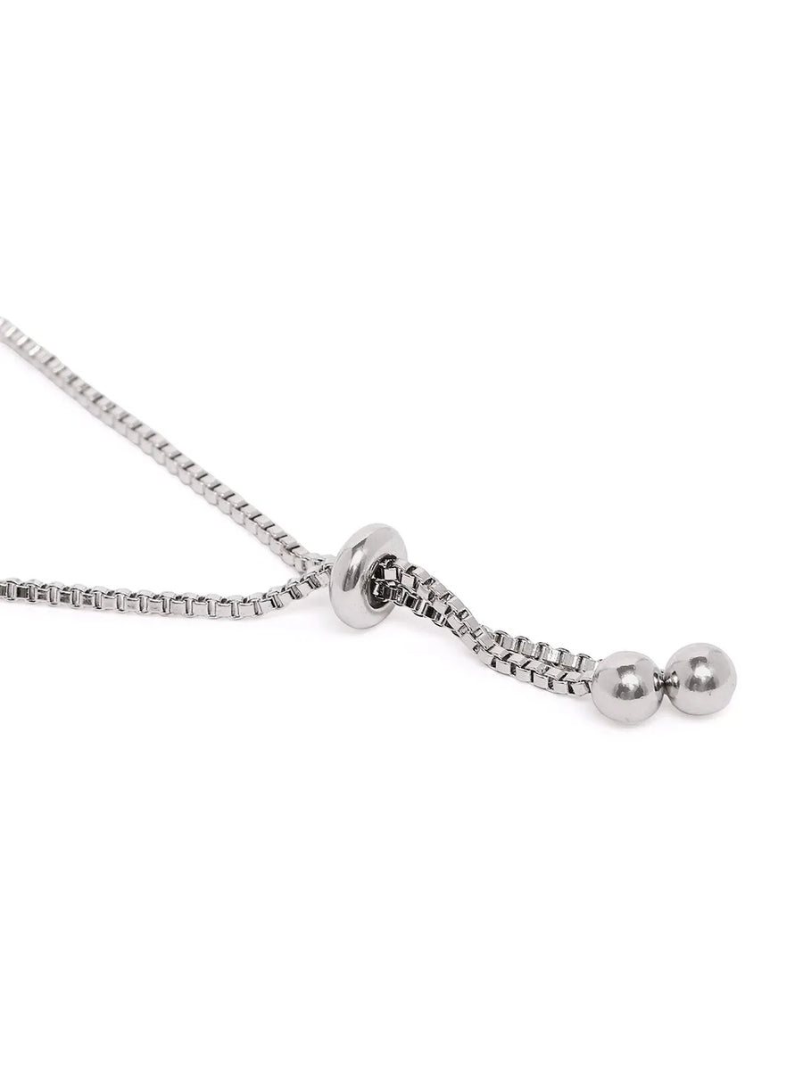 Shimmering CZ Round Chain Bracelet