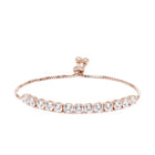 Luxe CZ Row Adjustable Rose Chain