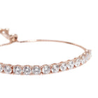 Luxe CZ Row Adjustable Rose Chain