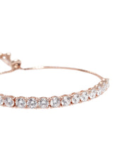 Luxe CZ Row Adjustable Rose Chain