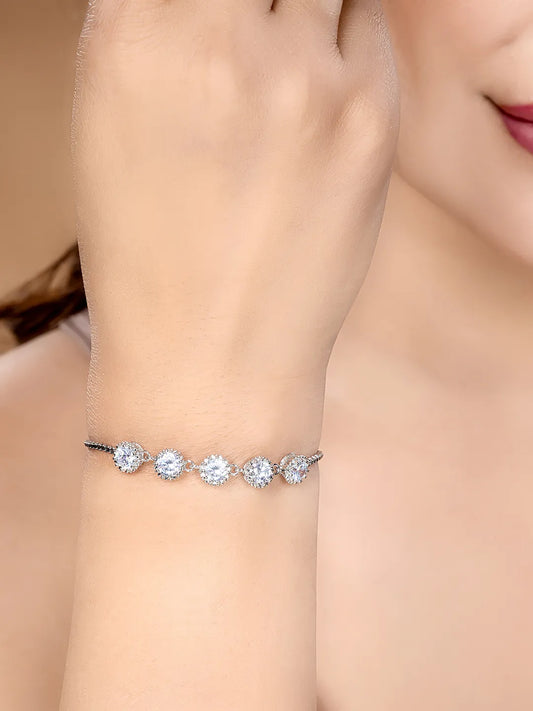 Sparkling Solitaire CZ Bracelet