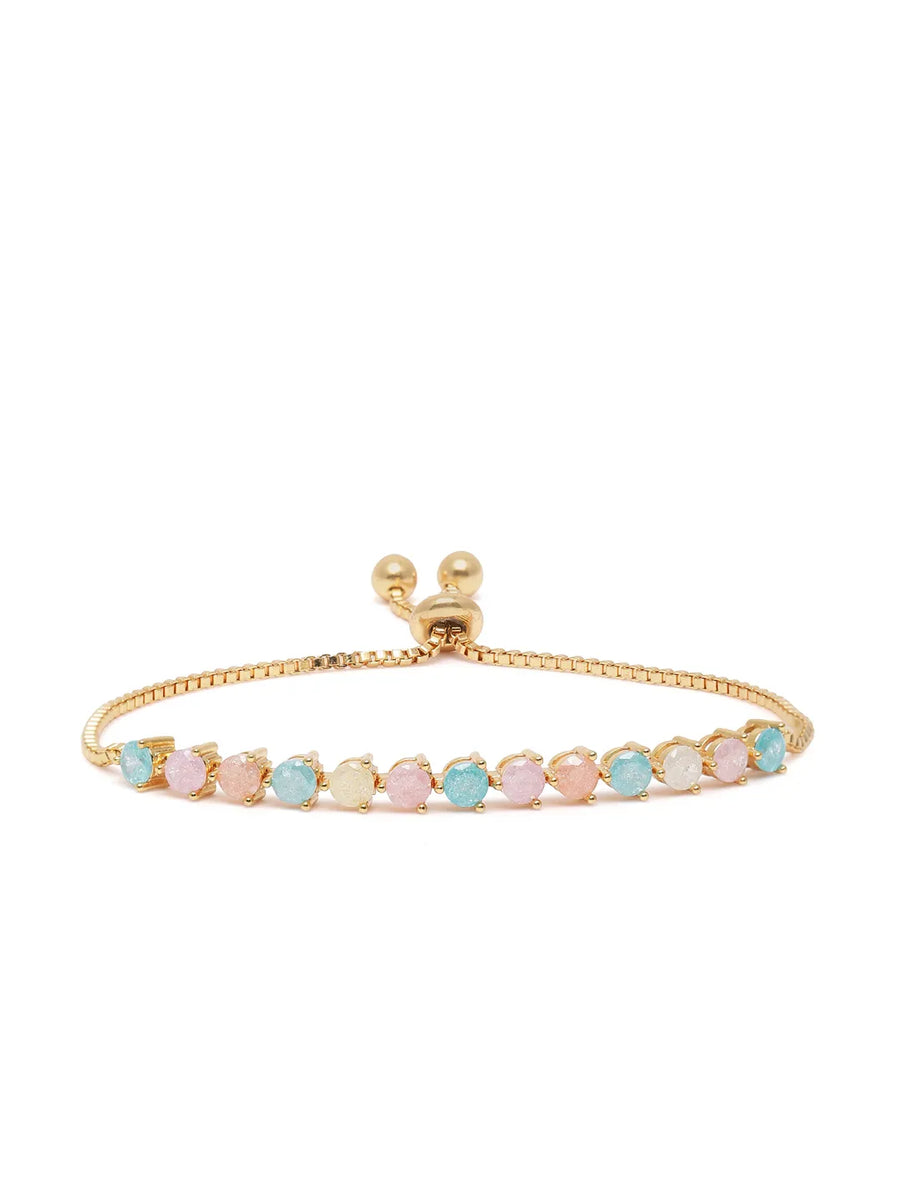 Gleam Grid Adjustable Chain Bracelet