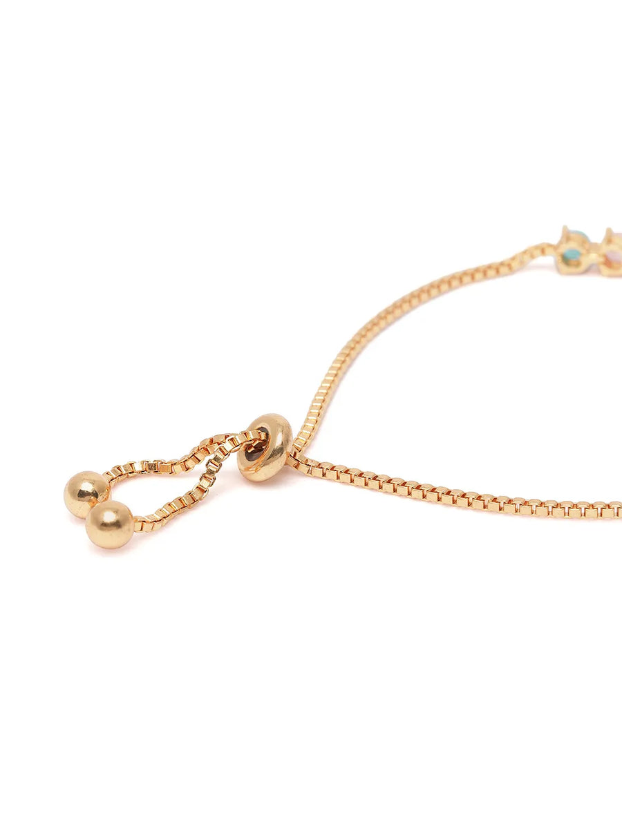 Gleam Grid Adjustable Chain Bracelet