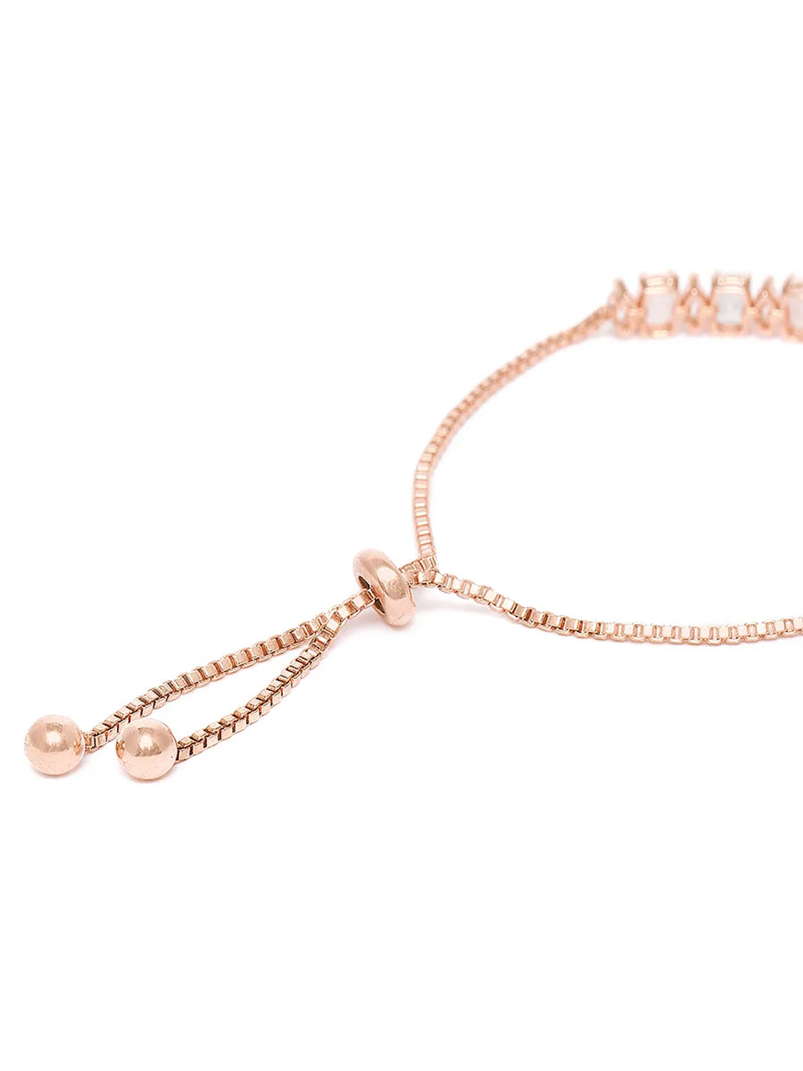 Glam Crystal Accent Adjustable Bracelet - Multi