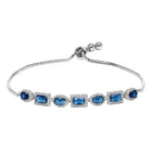 Glam CZ & Crystal Chain Bracelet