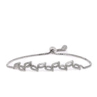 Paisley Style CZ Link Bracelet