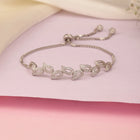 Paisley Style CZ Link Bracelet