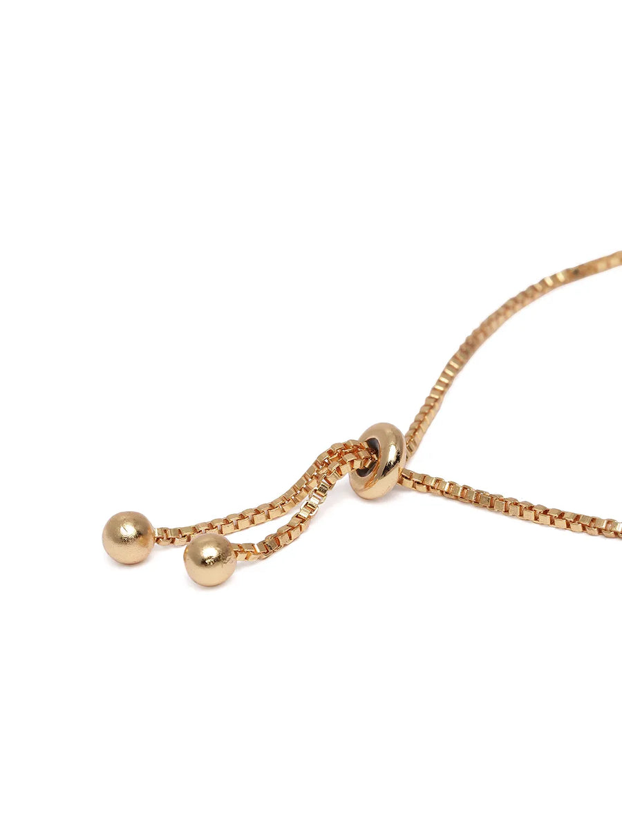 Modern Spark CZ Crystal Bracelet - Gold - Multi