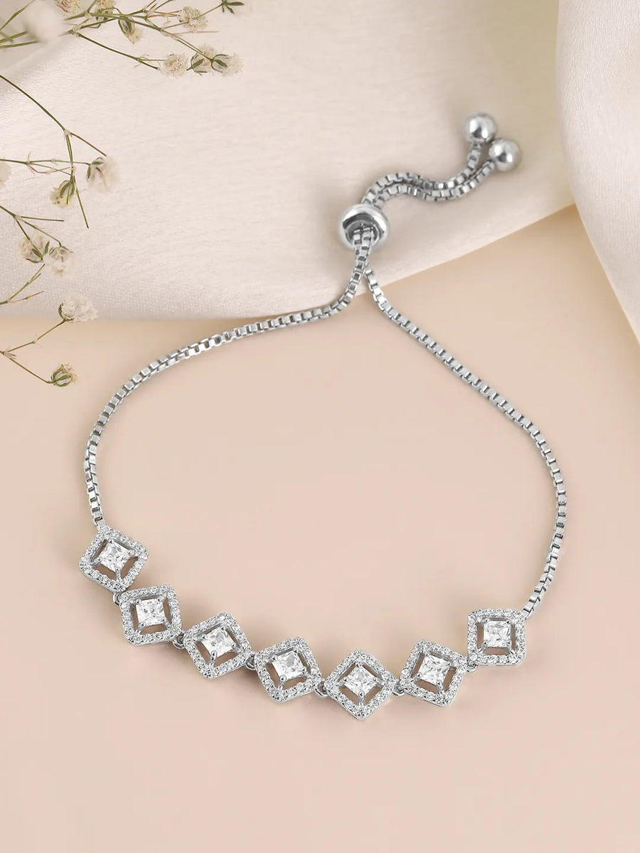 CZ Crystal Fusion Style Bracelet