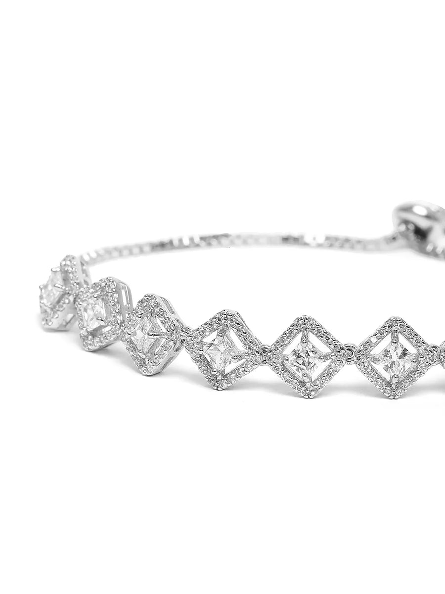 CZ Crystal Fusion Style Bracelet