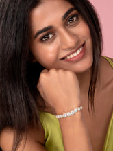 Radiant Cushion Cut Crystal Bracelet - Rose Gold