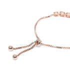 Radiant Cushion Cut Crystal Bracelet - Rose Gold