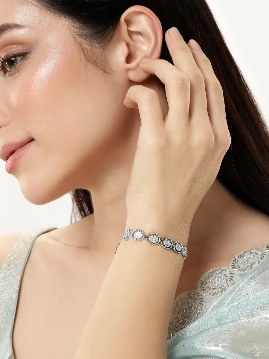 Dainty CZ Crystal Style Bracelet