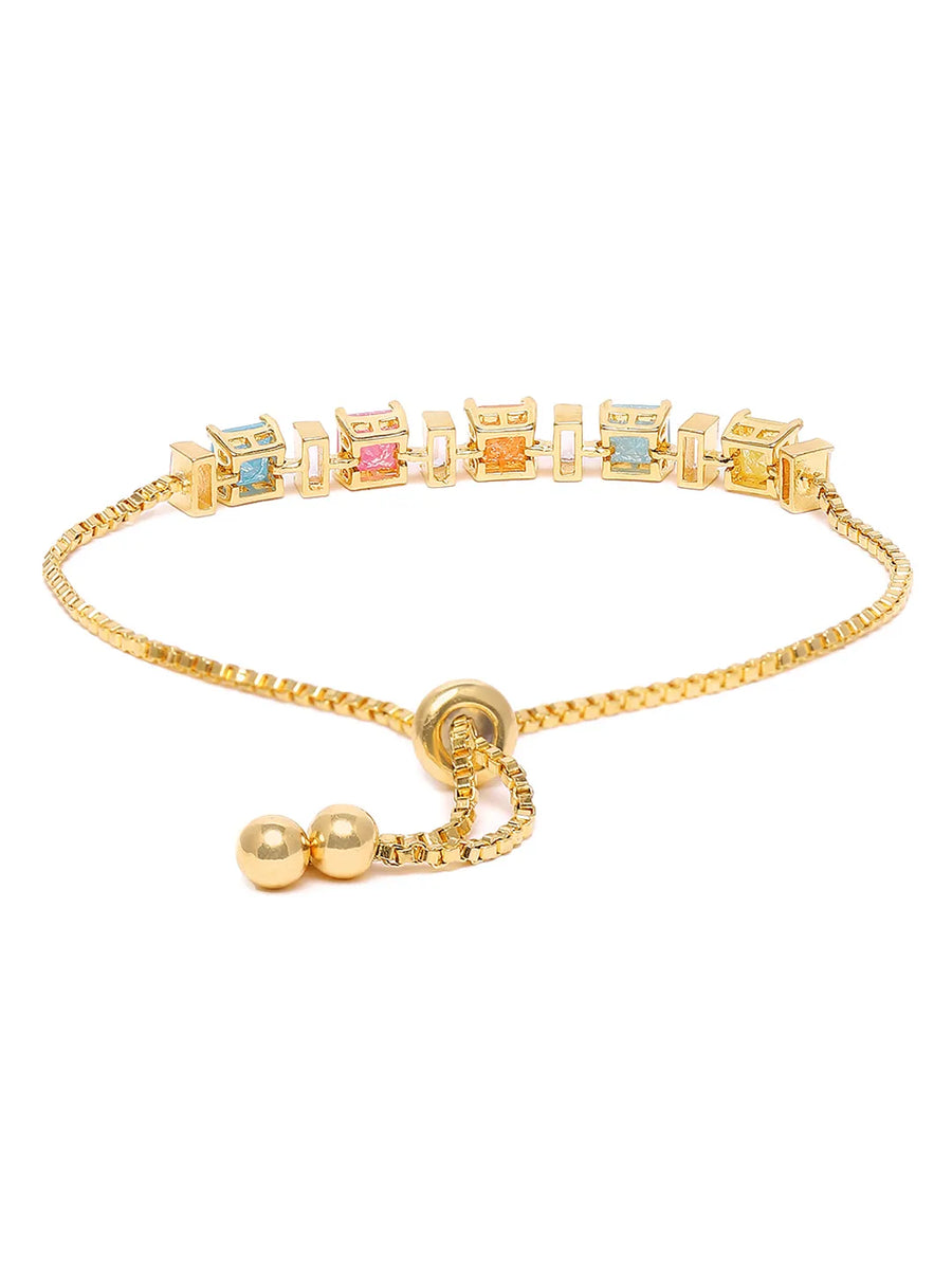 Stylish Crystal Baguette Stone Bracelet