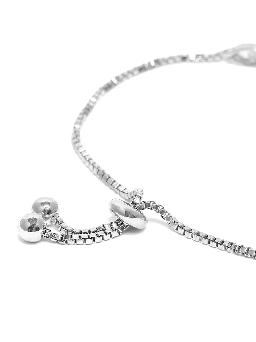 Allure Crystal Studded Link Bracelet