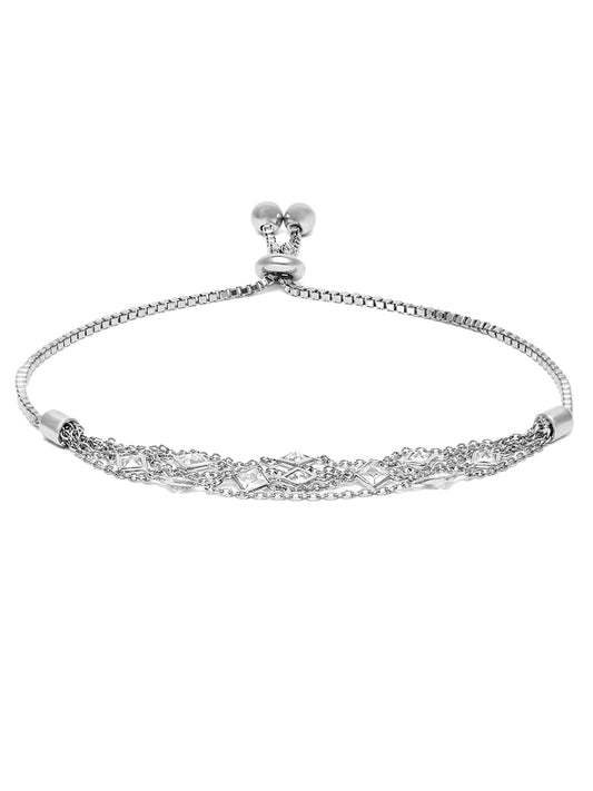 Dazzling Layered Chain Bracelet