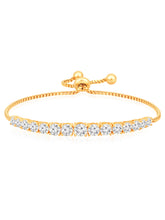 Shimmering CZ Rose Gold Bracelet