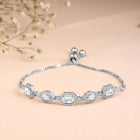 Radiant CZ & Crystal Chain Bracelet