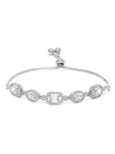 Radiant CZ & Crystal Chain Bracelet
