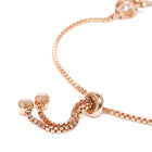 Shimmering CZ Round Stud Bracelet - Rose Gold