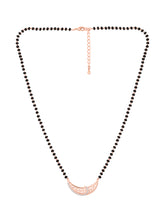 Lunar Love Rose Gold Plated CZ Studded Mangalsutra