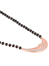 Lunar Love Rose Gold Plated CZ Studded Mangalsutra